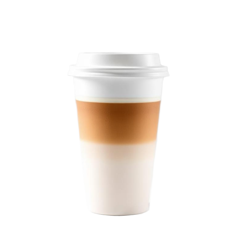 A fresh takeaway coffee.